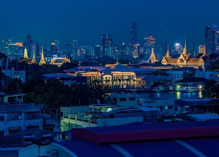 Colorful night market scenes